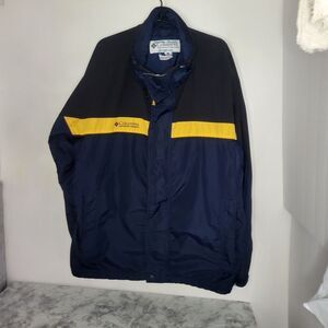 Columbia Men's Large Bugaboo Blue/ Black Sportswear Rain Windbreaker Jacket